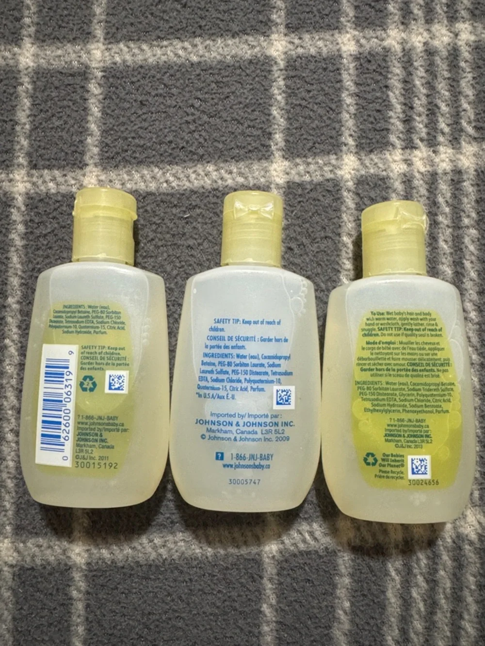 Johnson’s Head-to-Toe Baby Wash - Travel Size (29 ml) Set of 3